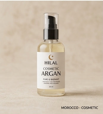 HILAL 100% Pure Organic Cosmetic Argan Oil | Cold-Pressed Liquid Gold